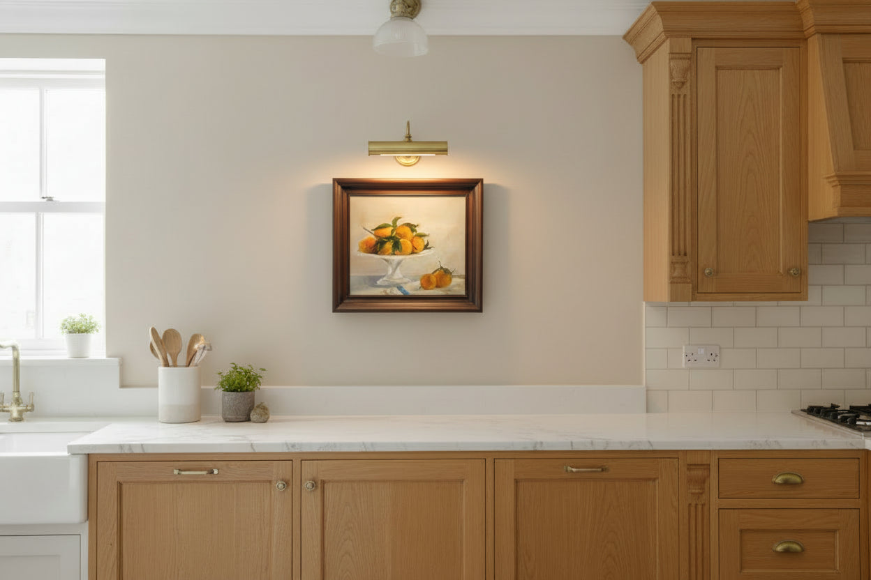 Golden Citrus Still Life