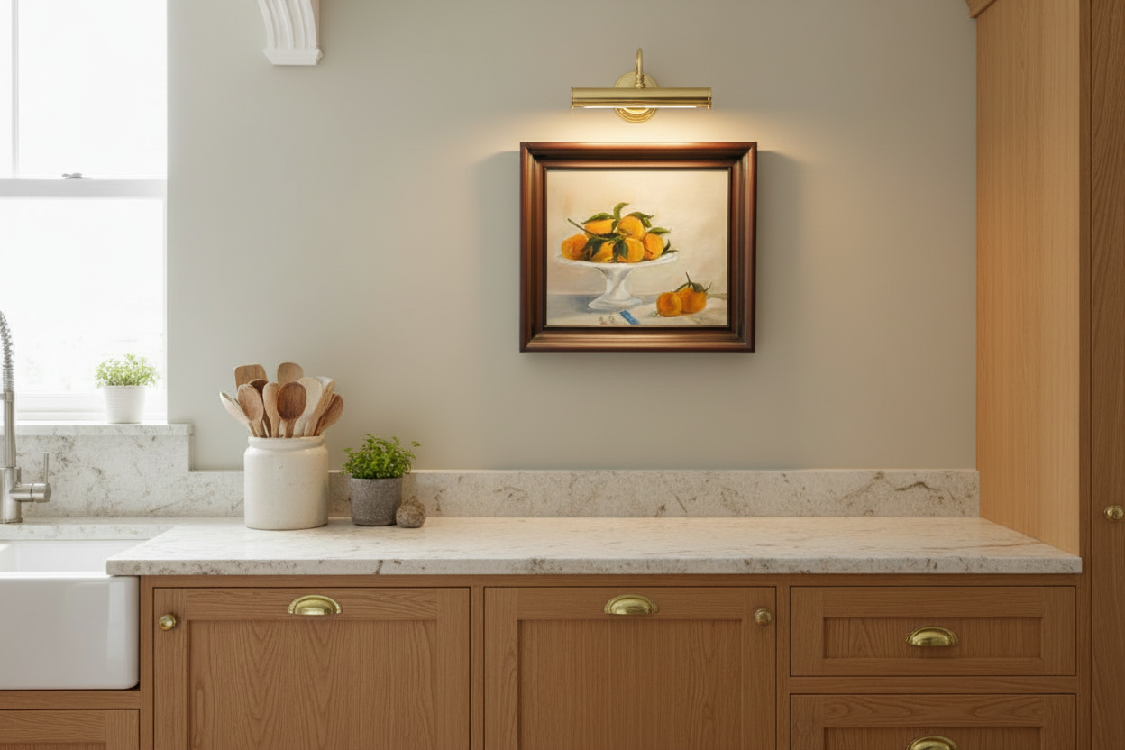 Golden Citrus Still Life