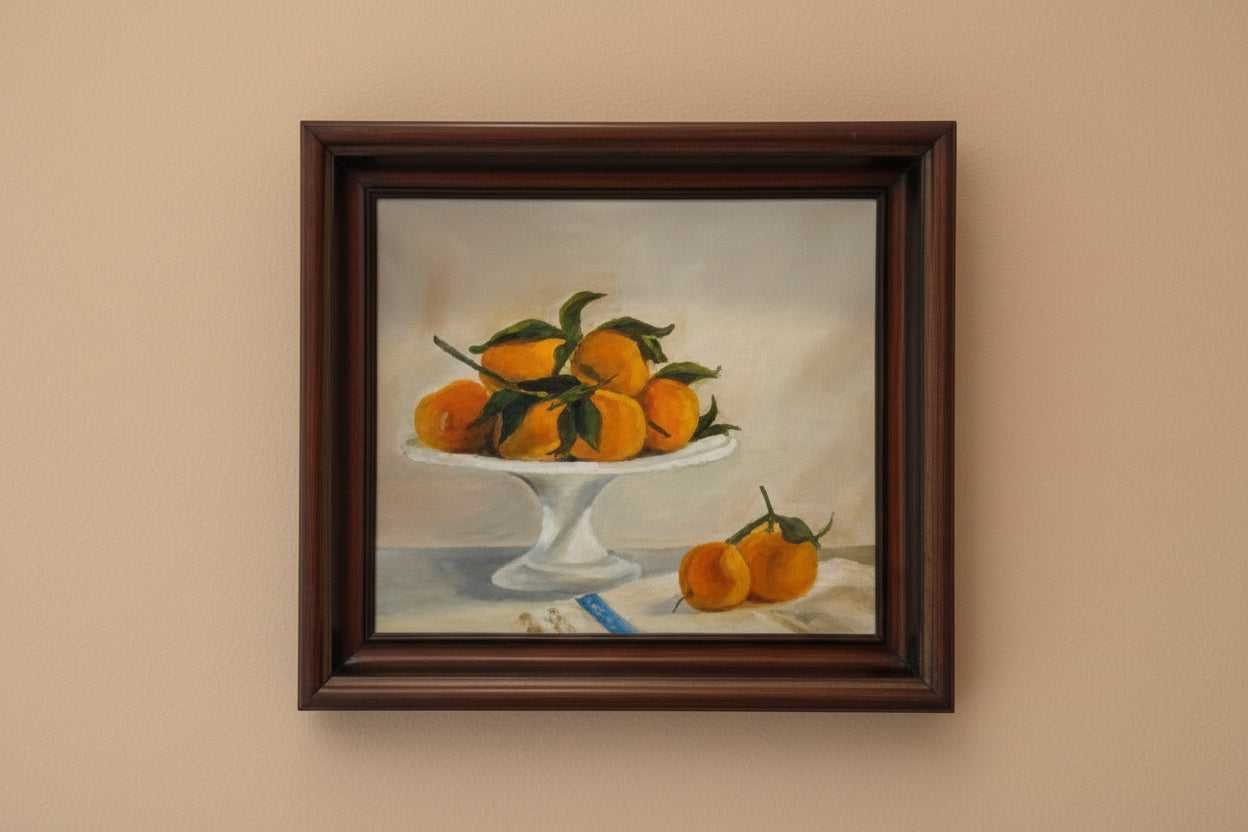 Golden Citrus Still Life