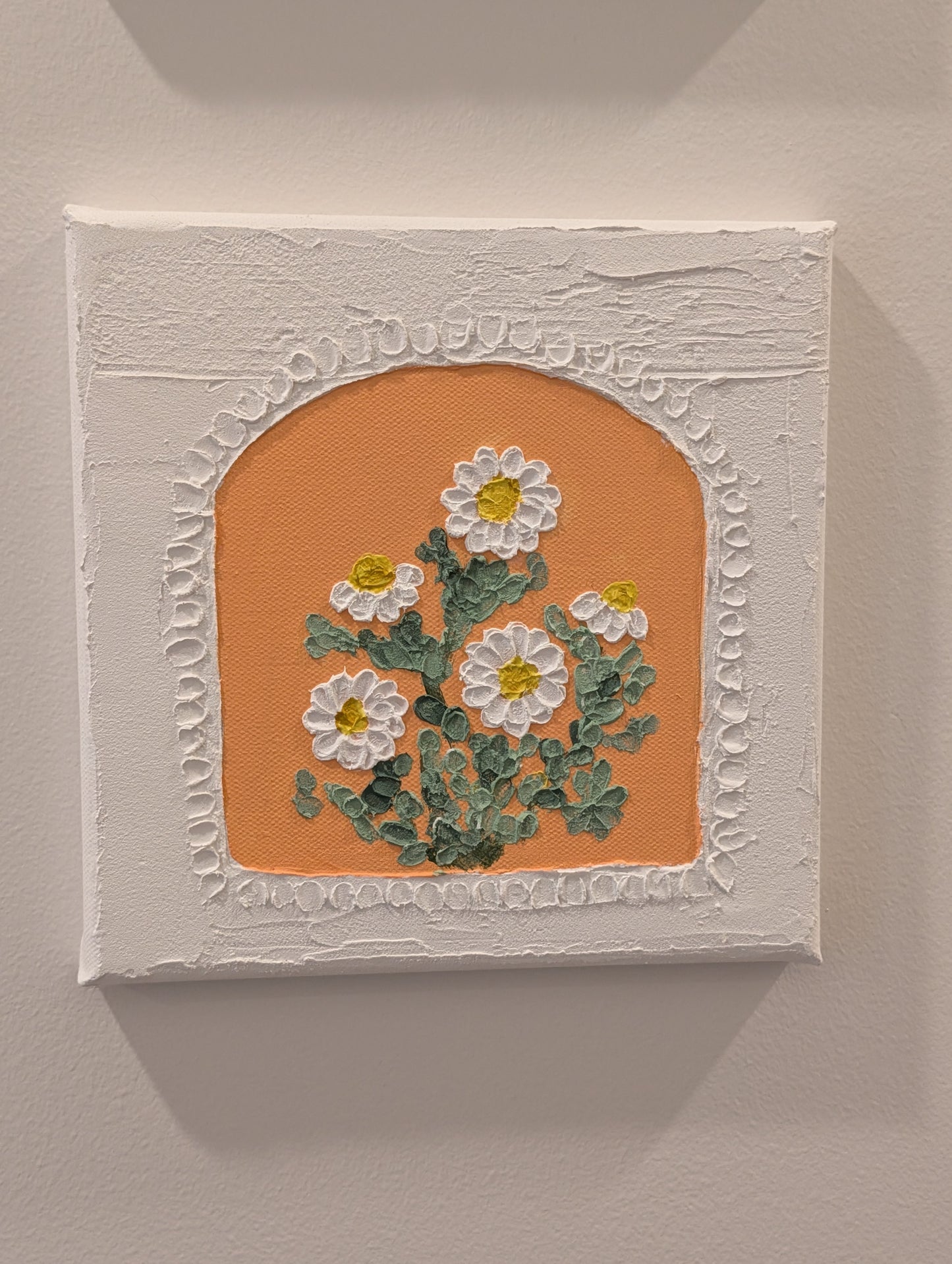 Textured flowers - orange